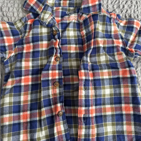 ⚠️Carter’s Plaid Shirt and Navy Pants Set⚠️ - Picture 3 of 3
